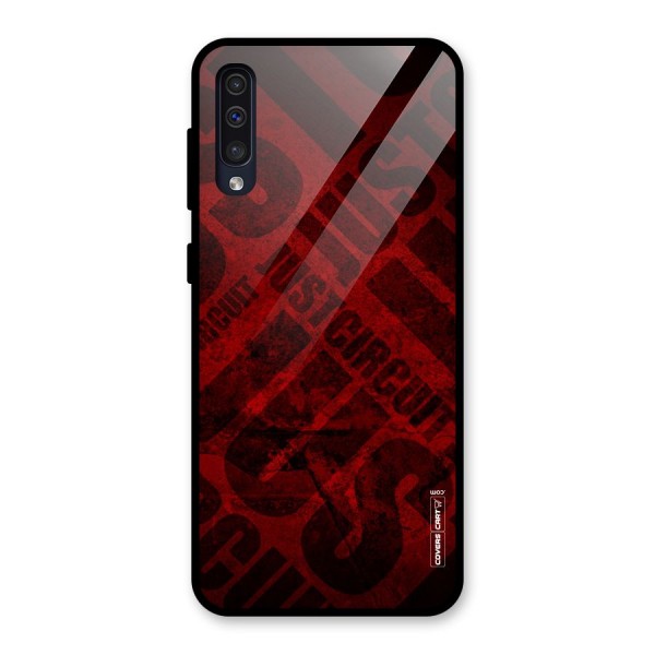 Just Circuit Glass Back Case for Galaxy A50s