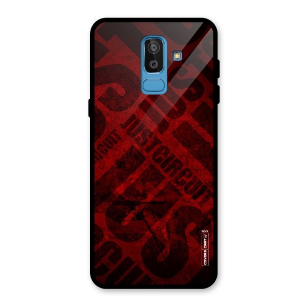 Just Circuit Glass Back Case for Galaxy J8