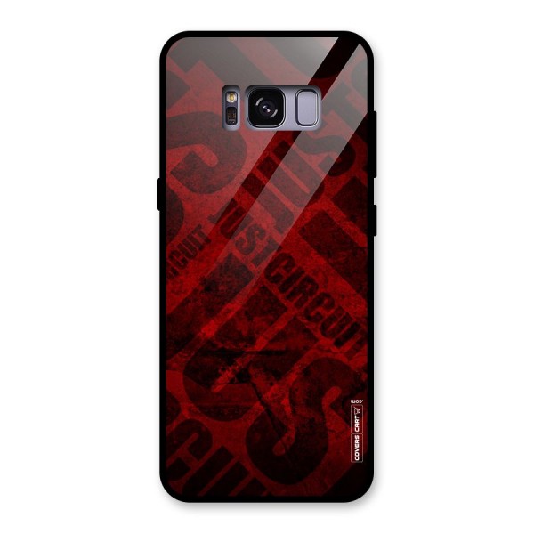 Just Circuit Glass Back Case for Galaxy S8