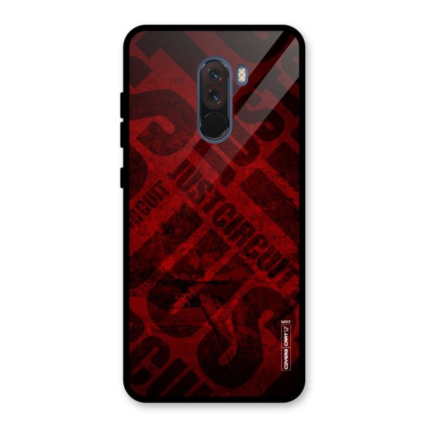 Just Circuit Glass Back Case for Poco F1