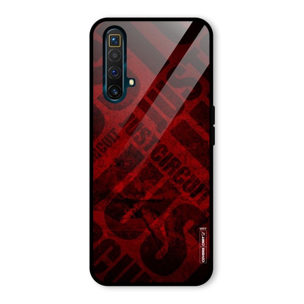 Just Circuit Glass Back Case for Realme X3