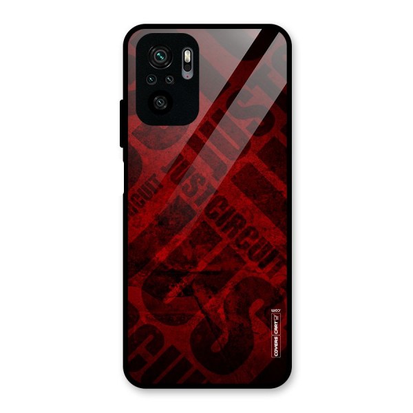 Just Circuit Glass Back Case for Redmi Note 10