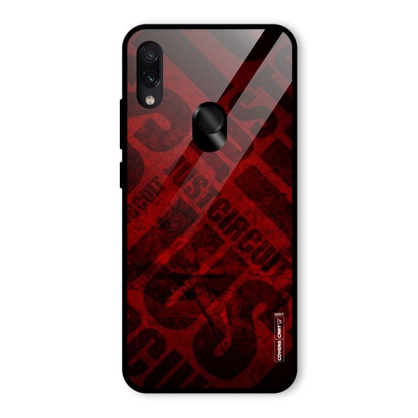 Just Circuit Glass Back Case for Redmi Note 7