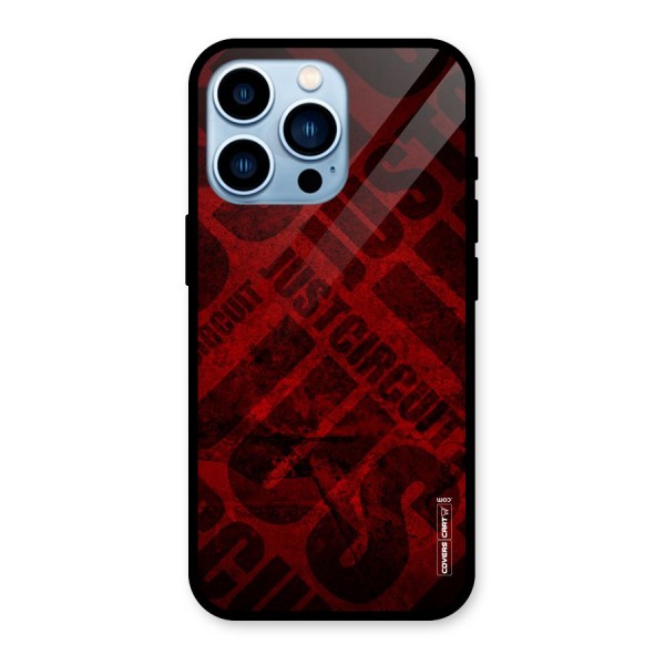 Just Circuit Glass Back Case for iPhone 13 Pro