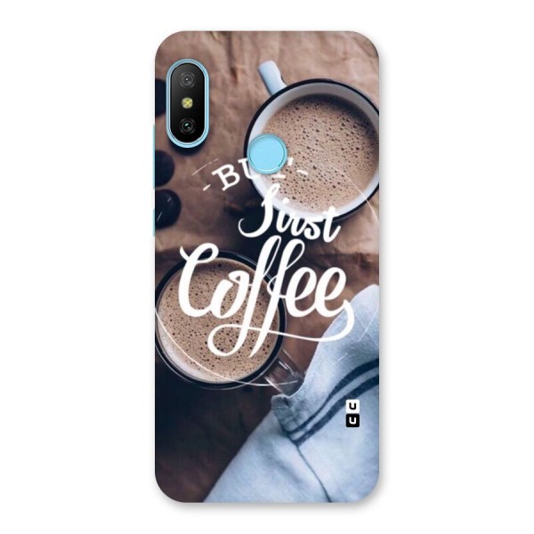 Just Coffee Back Case for Redmi 6 Pro