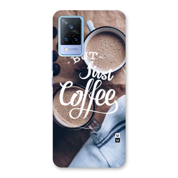 Just Coffee Back Case for Vivo V21 5G