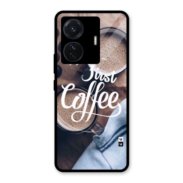 Just Coffee Glass Back Case for Vivo T1 Pro