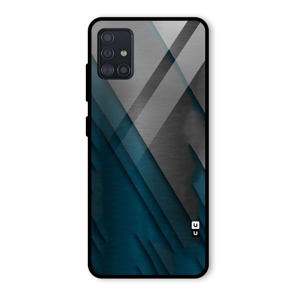 Just Lines Glass Back Case for Galaxy A51