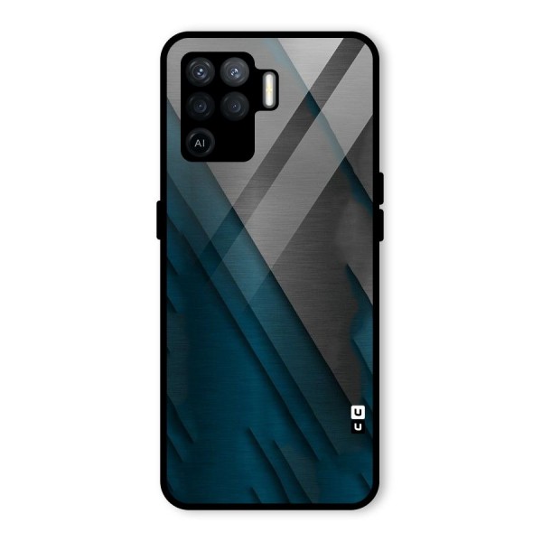 Just Lines Glass Back Case for Oppo F19 Pro