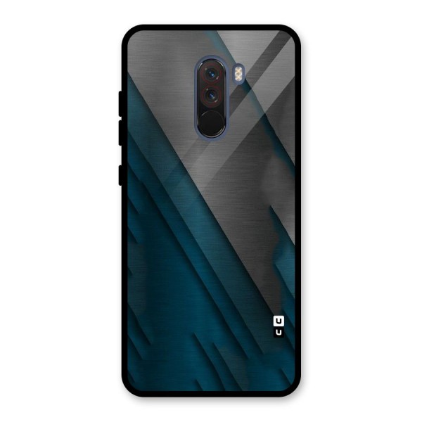 Just Lines Glass Back Case for Poco F1