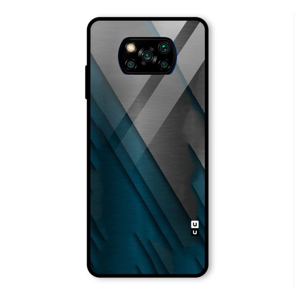 Just Lines Glass Back Case for Poco X3 Pro