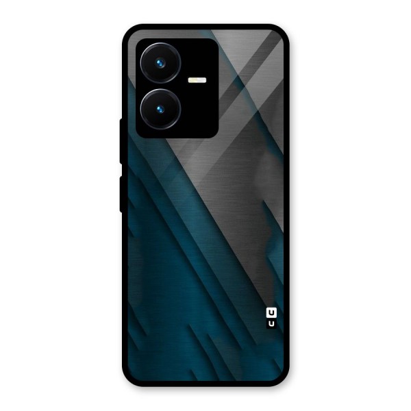 Just Lines Glass Back Case for Vivo Y22