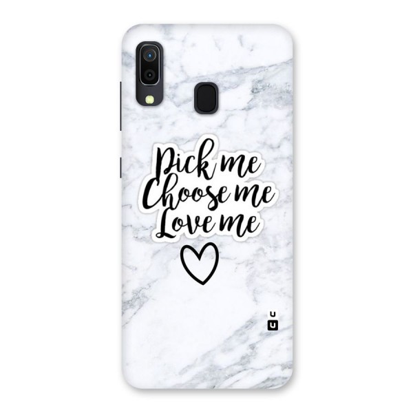 Just Me Back Case for Galaxy A20