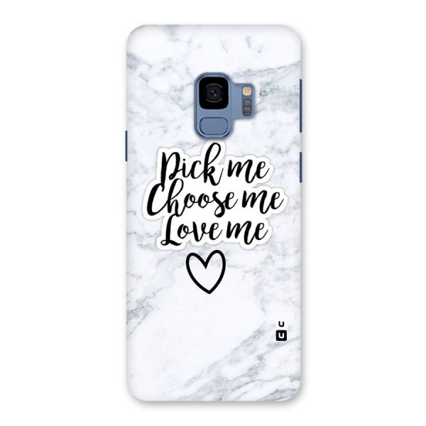 Just Me Back Case for Galaxy S9