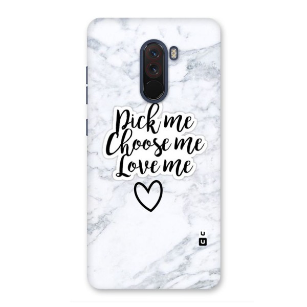 Just Me Back Case for Poco F1