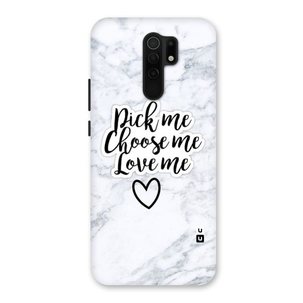 Just Me Back Case for Redmi 9 Prime