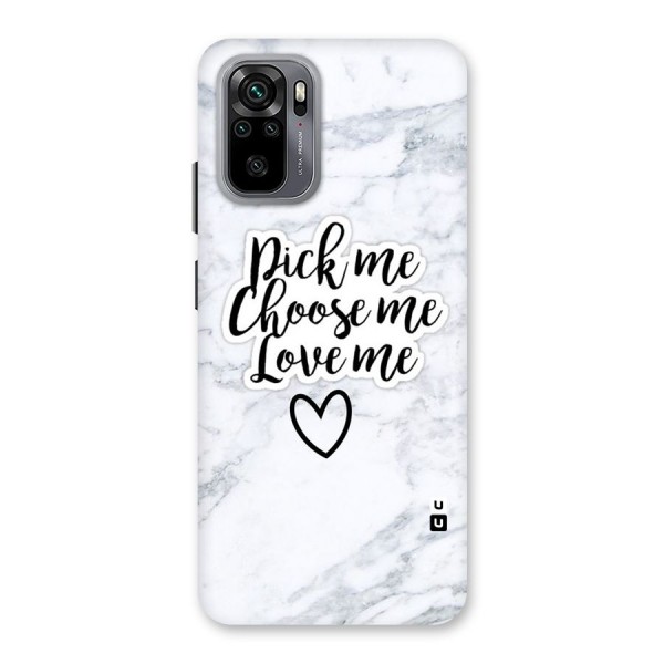 Just Me Back Case for Redmi Note 10