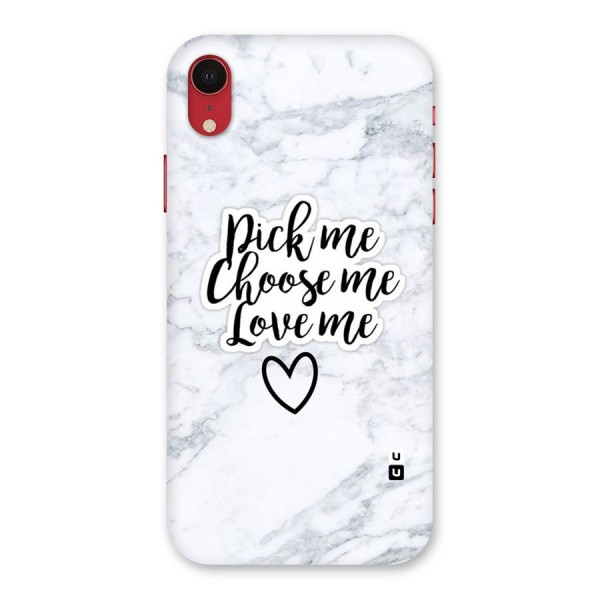 Just Me Back Case for iPhone XR