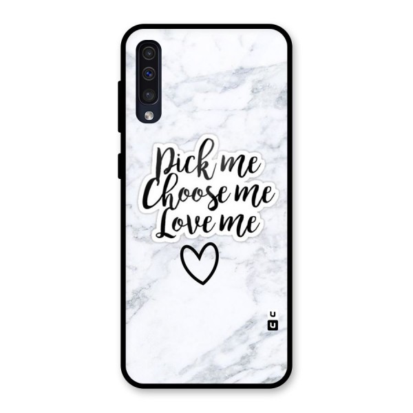 Just Me Glass Back Case for Galaxy A50s