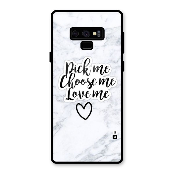 Just Me Glass Back Case for Galaxy Note 9