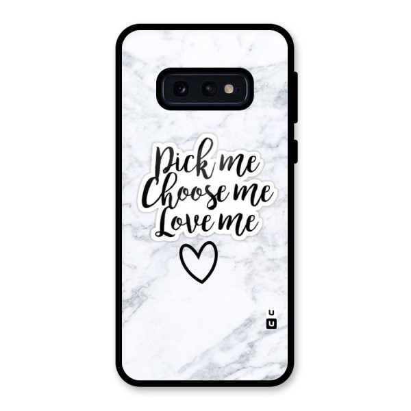 Just Me Glass Back Case for Galaxy S10e