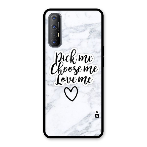 Just Me Glass Back Case for Oppo Reno3 Pro