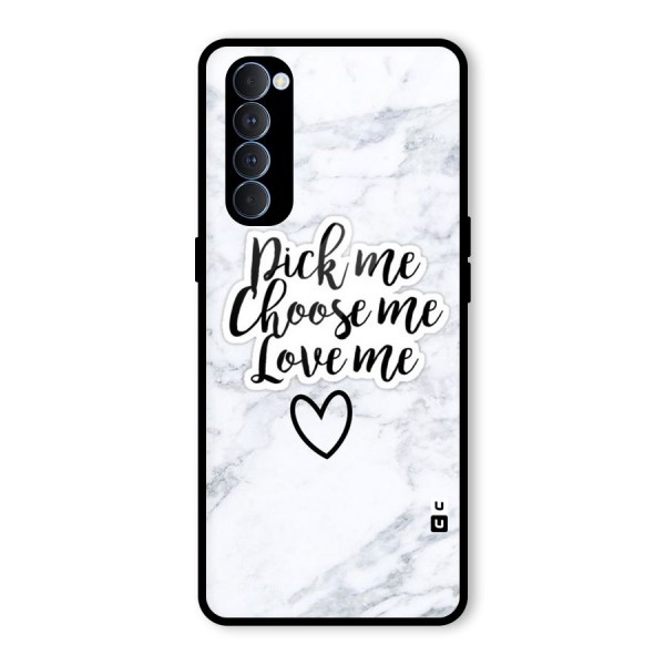 Just Me Glass Back Case for Oppo Reno4 Pro