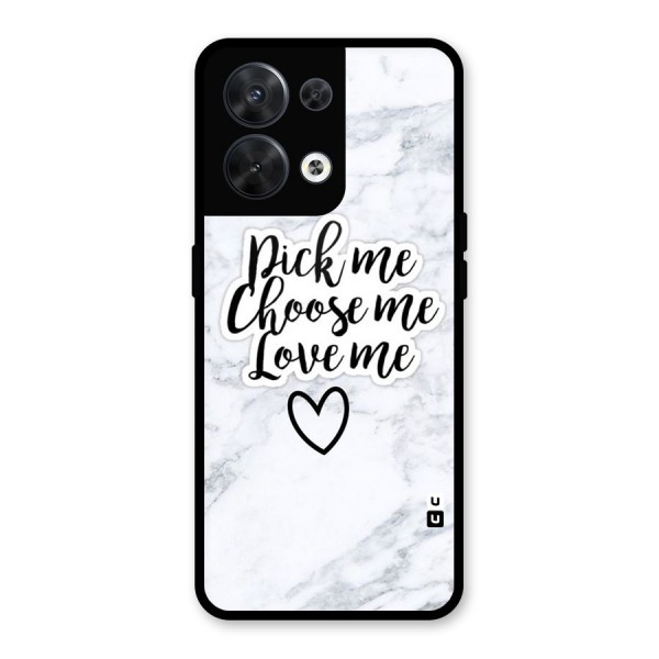 Just Me Glass Back Case for Oppo Reno8 5G