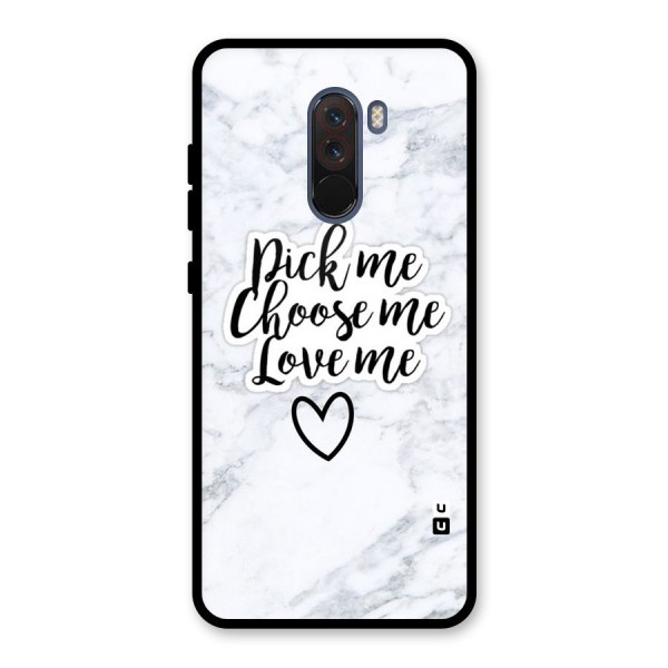 Just Me Glass Back Case for Poco F1