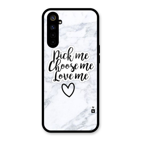 Just Me Glass Back Case for Realme 6