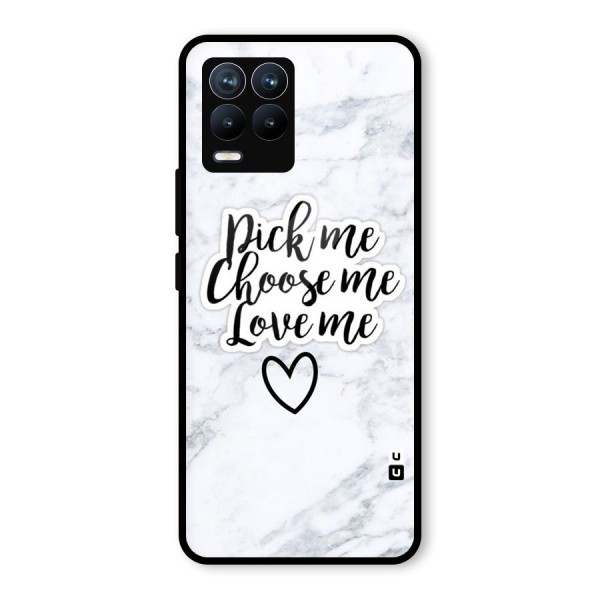 Just Me Glass Back Case for Realme 8 Pro