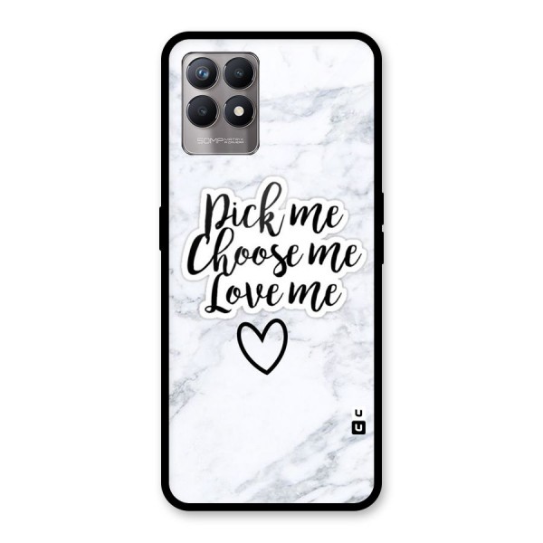 Just Me Glass Back Case for Realme 8i