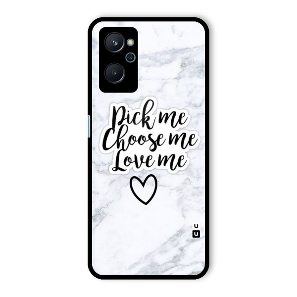 Just Me Glass Back Case for Realme 9i