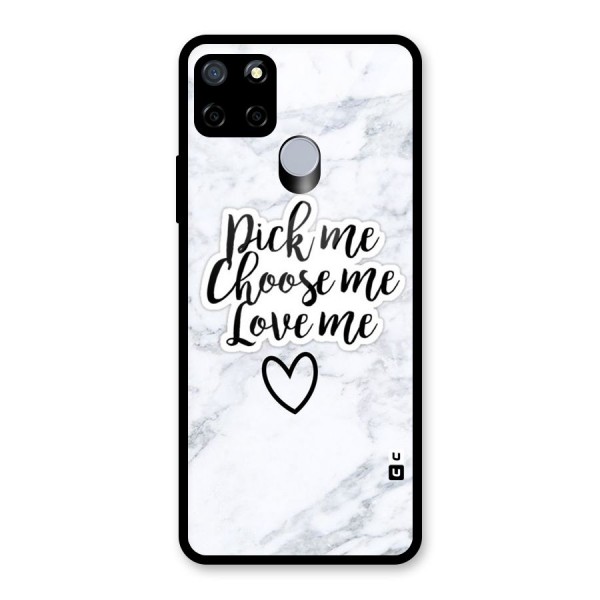 Just Me Glass Back Case for Realme C15