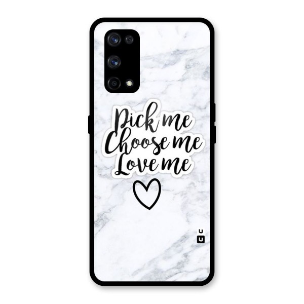 Just Me Glass Back Case for Realme X7 Pro