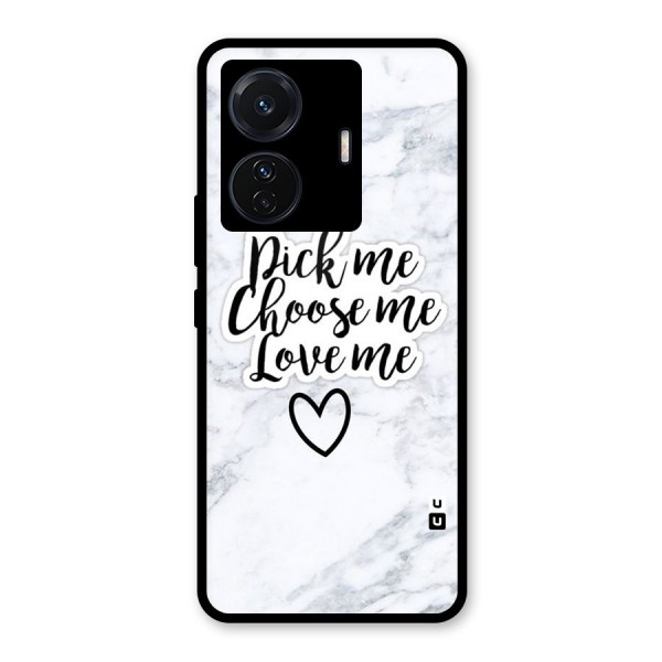 Just Me Glass Back Case for Vivo T1 Pro