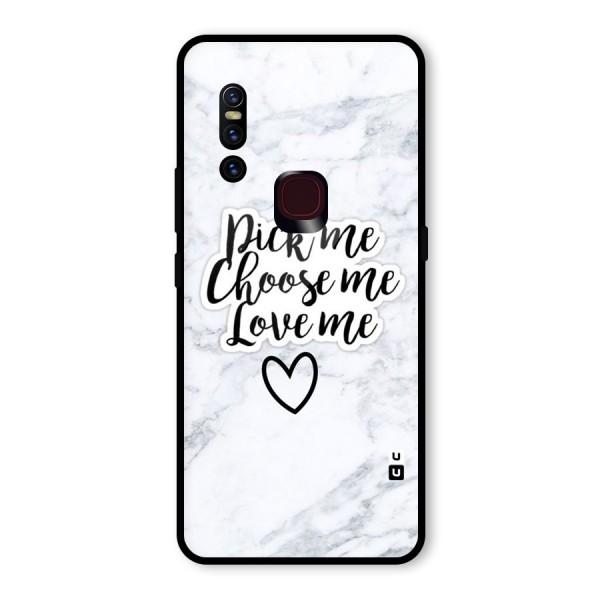 Just Me Glass Back Case for Vivo V15