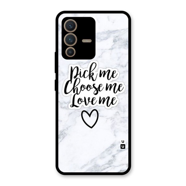 Just Me Glass Back Case for Vivo V23 5G