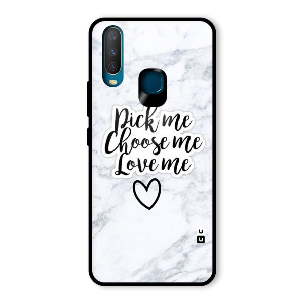 Just Me Glass Back Case for Vivo Y12