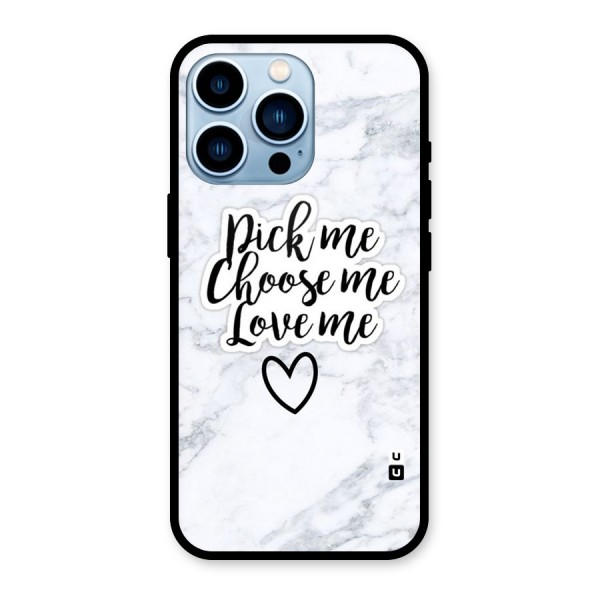 Just Me Glass Back Case for iPhone 13 Pro