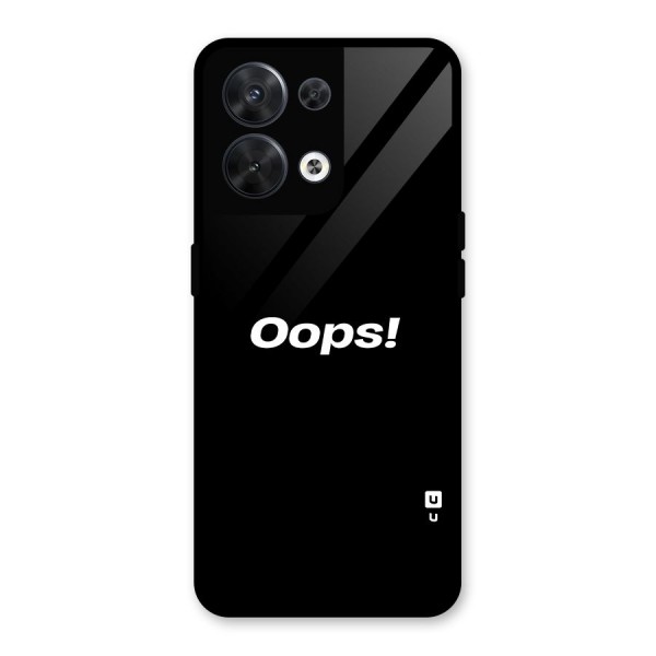 Just Oops Glass Back Case for Oppo Reno8 5G