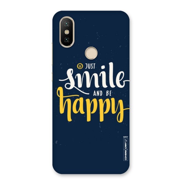 Just Smile Back Case for Mi A2