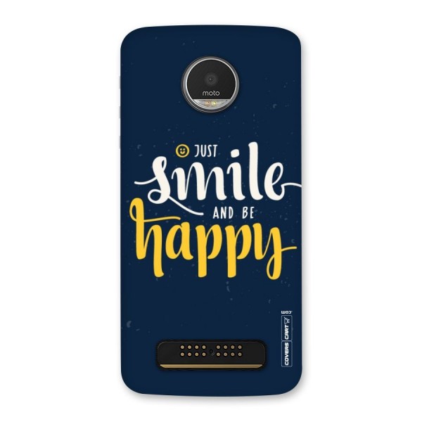 Just Smile Back Case for Moto Z Play