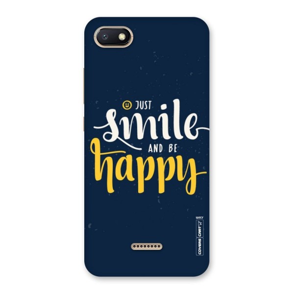 Just Smile Back Case for Redmi 6A