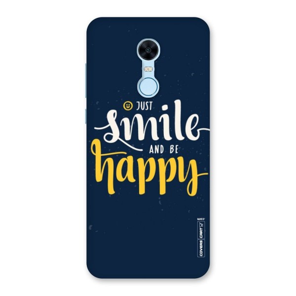 Just Smile Back Case for Redmi Note 5