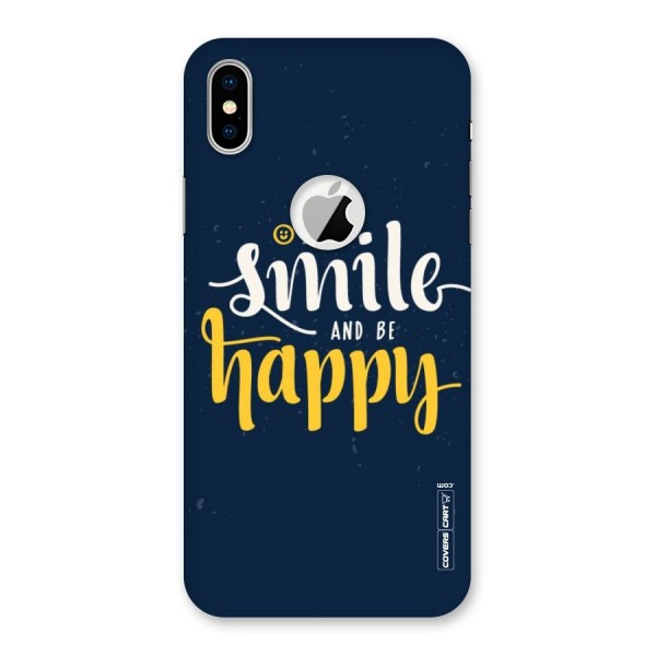 Just Smile Back Case for iPhone XS Logo Cut