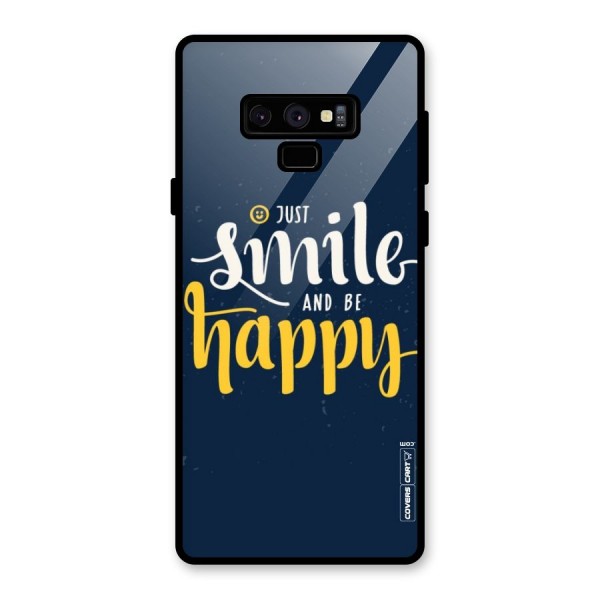 Just Smile Glass Back Case for Galaxy Note 9