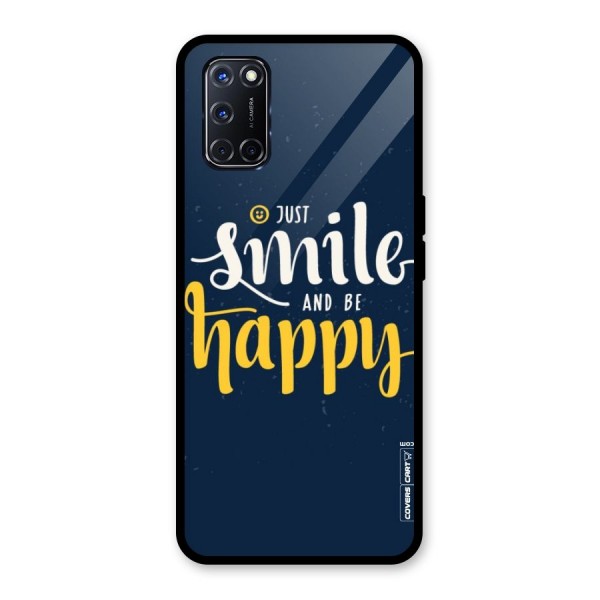 Just Smile Glass Back Case for Oppo A52