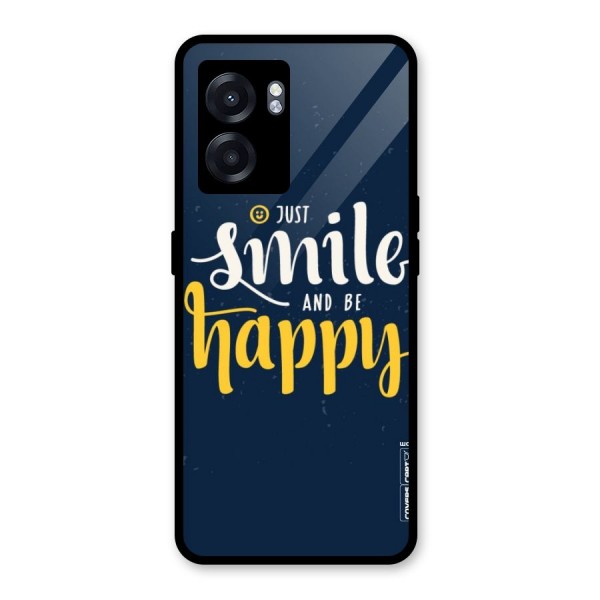 Just Smile Glass Back Case for Oppo K10 (5G)