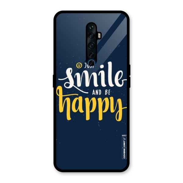 Just Smile Glass Back Case for Oppo Reno2 Z